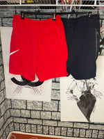 Nike Bundle 2 jogger shorts Black / Red Men sz XL