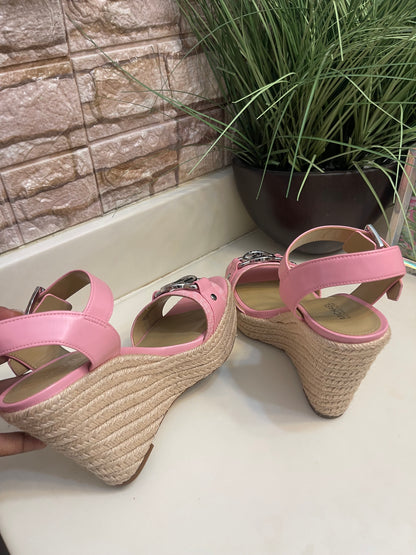 Michael Kors Pink Wedges Women sz 7