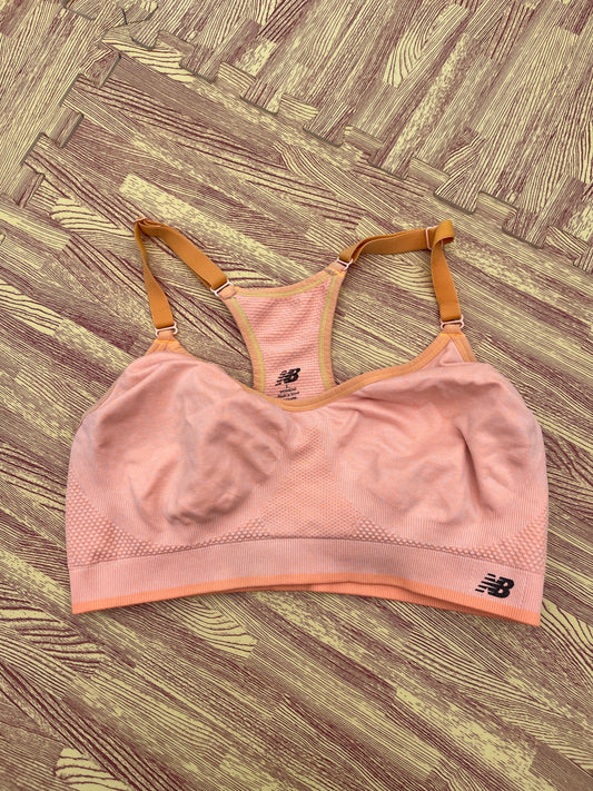 New Balance Orange Sports Bra Women sz Large