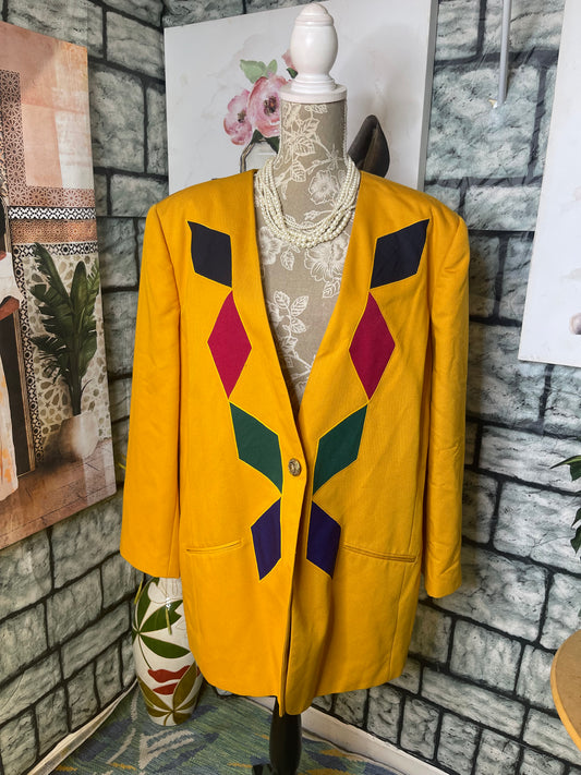 JP Fall Gold Blazer Women sz 20