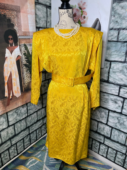 Billy Jack Yellow Dress Women sz 11/12