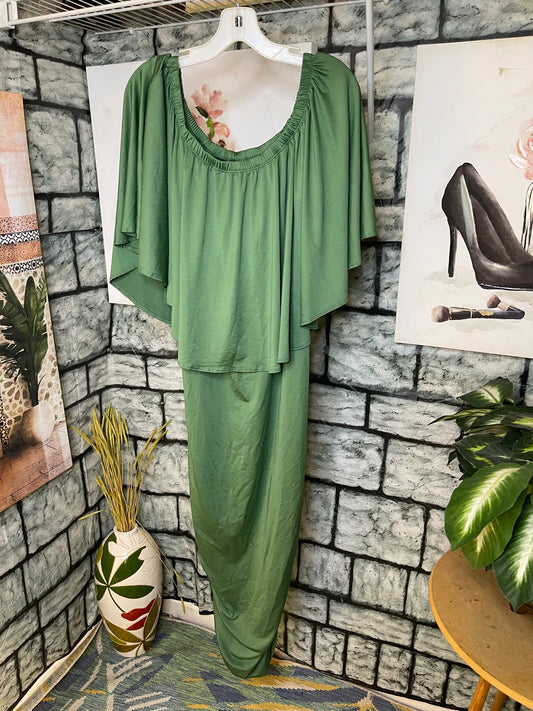 NEW Ashley Stewart Green Dress Women sz 18/20
