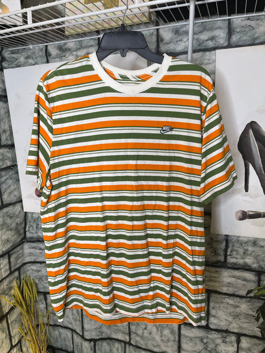 Nike Green Orange Shirt Men sz Large