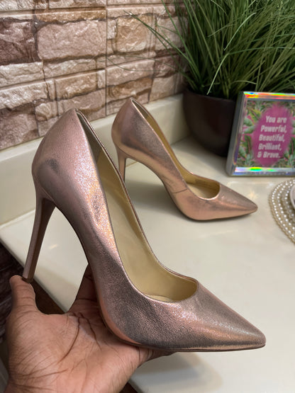 Jessica Simpson Rose Gold Heels Women sz 8.5