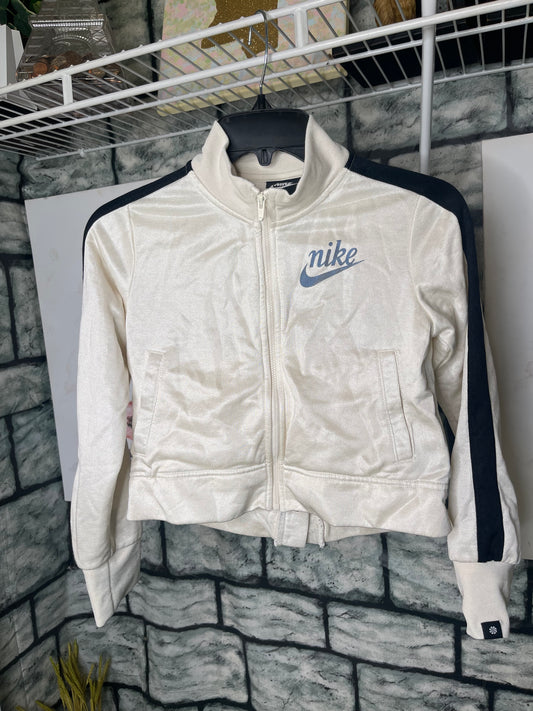 Nike Beige Black Jacket Girls sz Medium