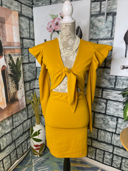NEW Top Chic Gold Dress Women sz Medium
