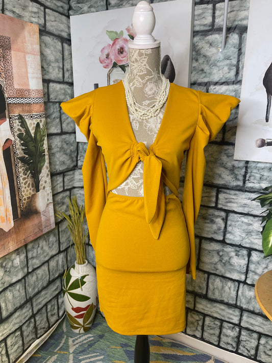NEW Top Chic Gold Dress Women sz Medium