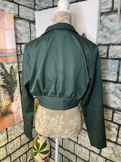 Milla & Honey Green Blouse Women sz Large