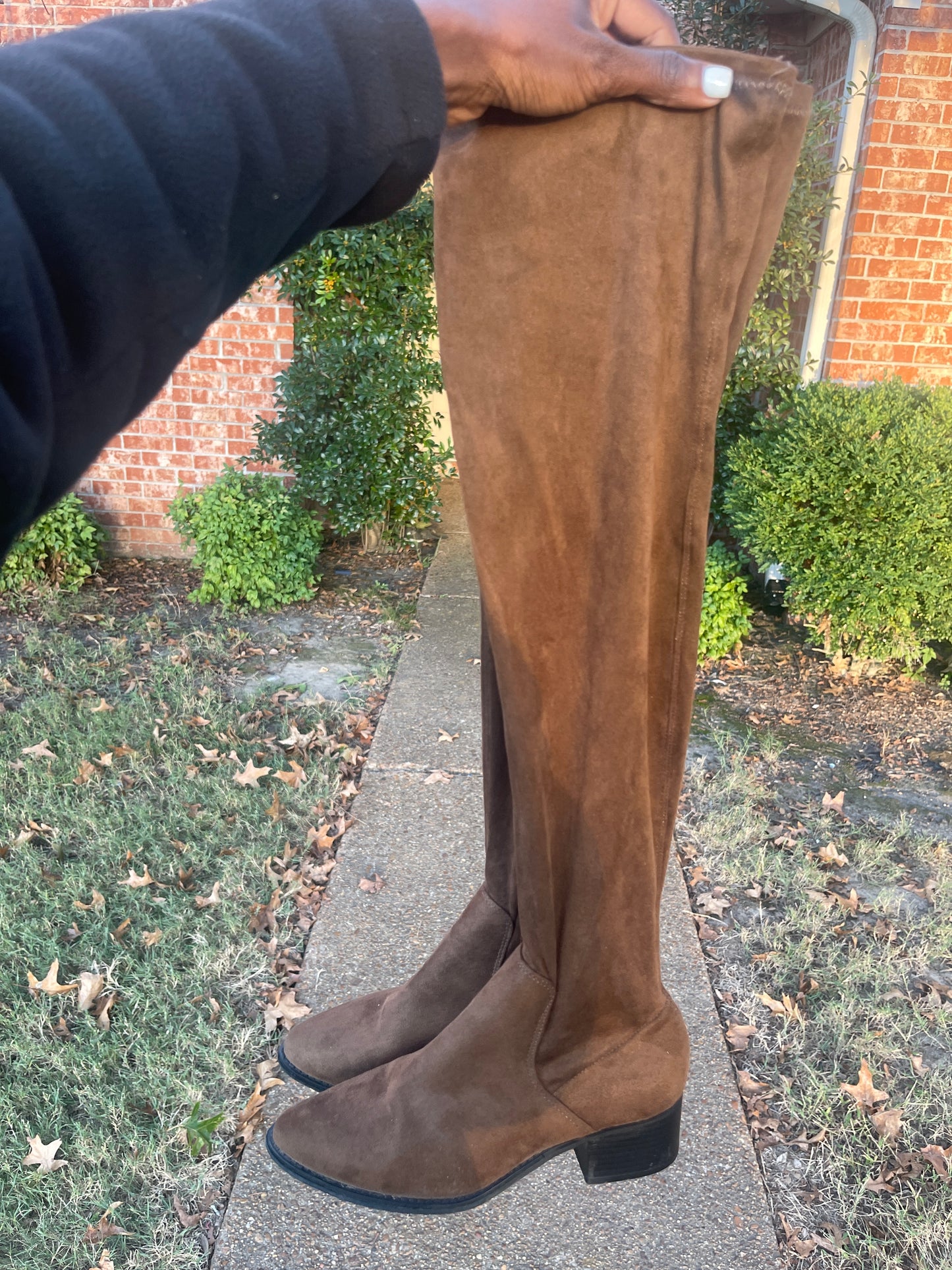 Forever 21 brown tall boots women sz 7.5