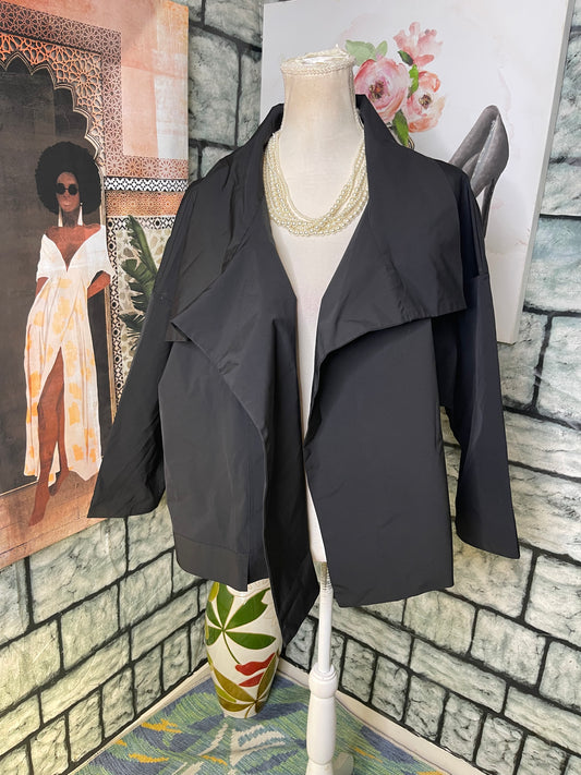 Wynne Layers Black Cover Blouse Women sz 1XL