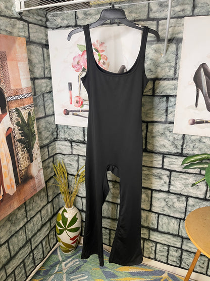 Black Bell Bottom Jumpsuit Women sz Small