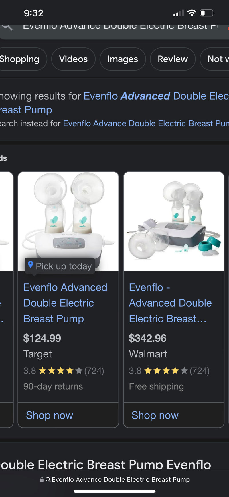 NEW Evenflo Advance Double Electric Breast Pump
