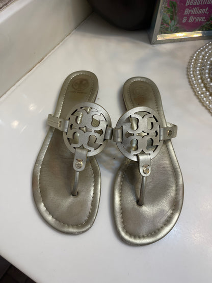 Tory Burch Silver Women sz 8