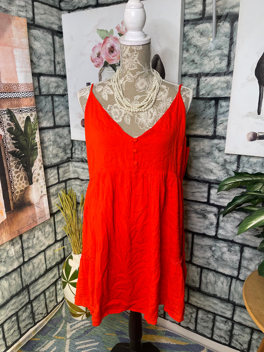 NEW Mittoshop Orange Dress Women sz 1XL
