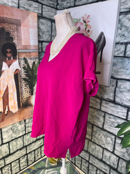 MTS Pink Blouse Women sz Small