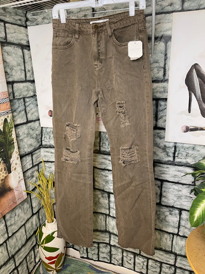 NEW Altar'd State Brown Jeans Women sz 27