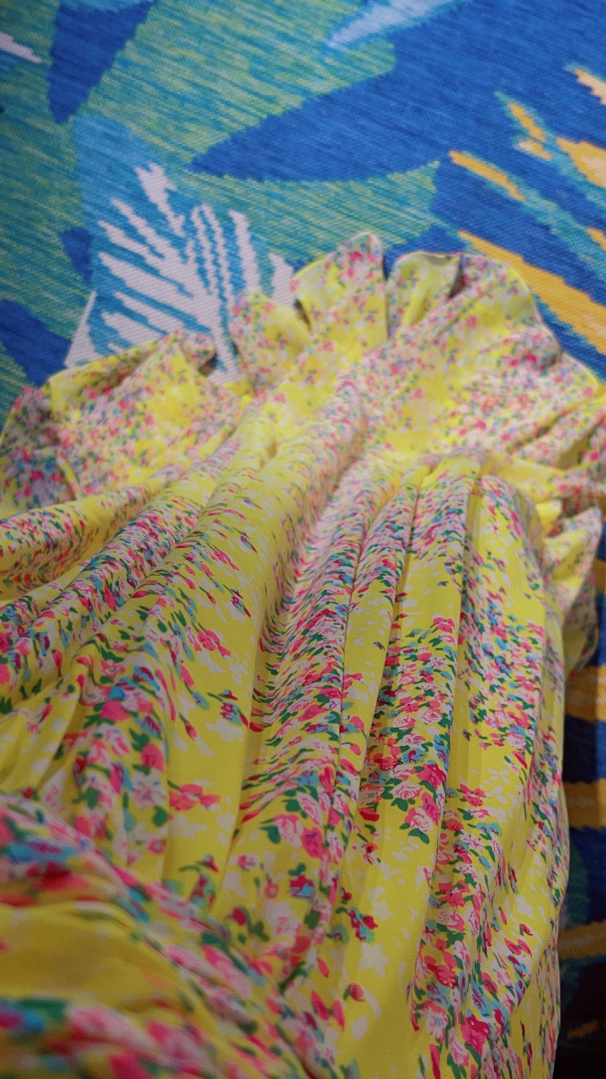 NEW Allure Bridals Yellow Floral Dress Women sz 14