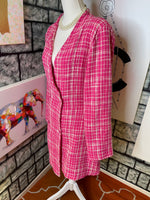 New Boohoo Pink Blazer Dress Women sz 14