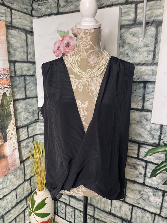 Jay Godfrey Black Blouse Women sz 6