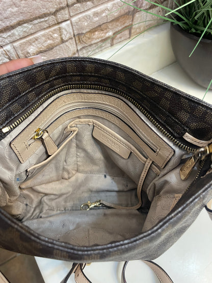 Michael Kors Dark Brown Crossbody (need little cleaning inside)
