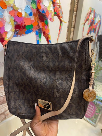 Michael Kors Dark Brown Crossbody (need little cleaning inside)