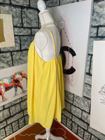 Fantastic fawn yellow dress women sz Large