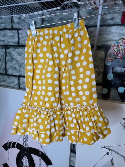 Natalie Yellow White Polka Dot Pants Girls sz 2T