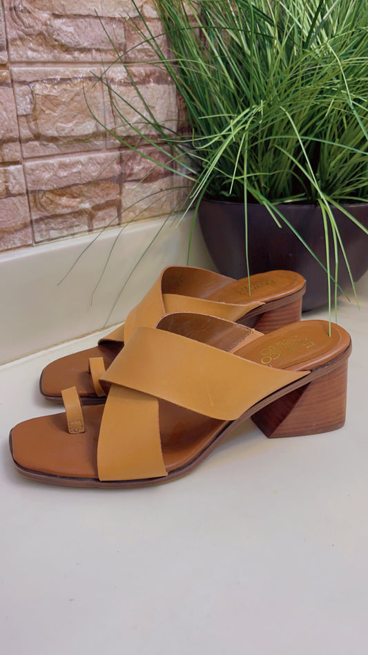 Franco Sarto Brown Sandals Women sz 9.5