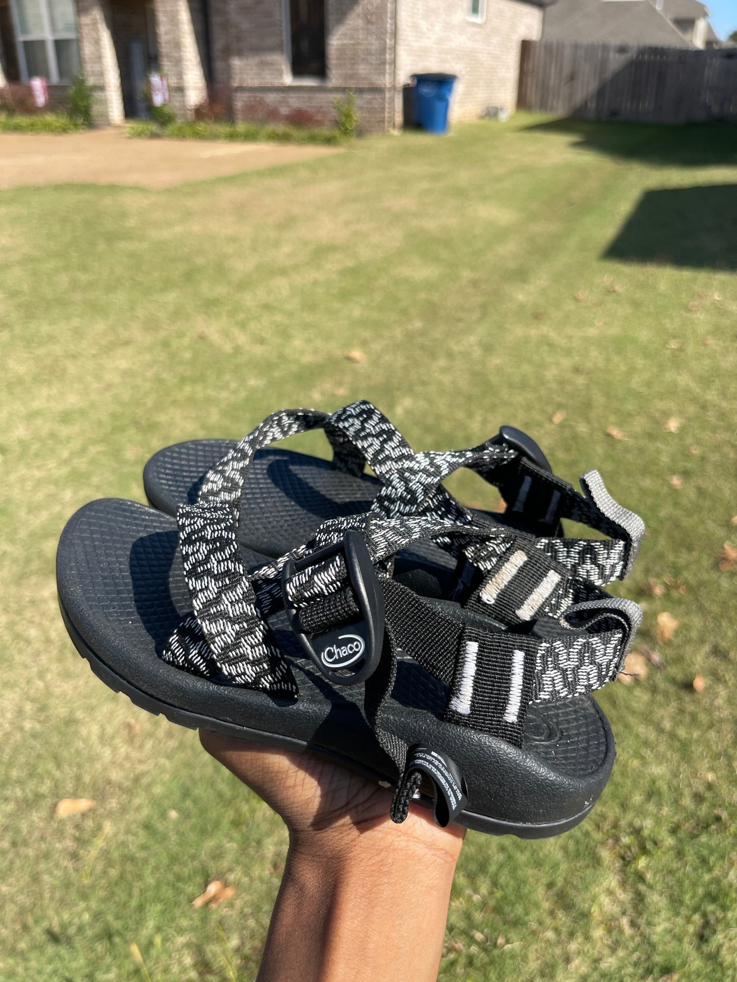 Chaco Black White Sandals Toddler Boys sz 13