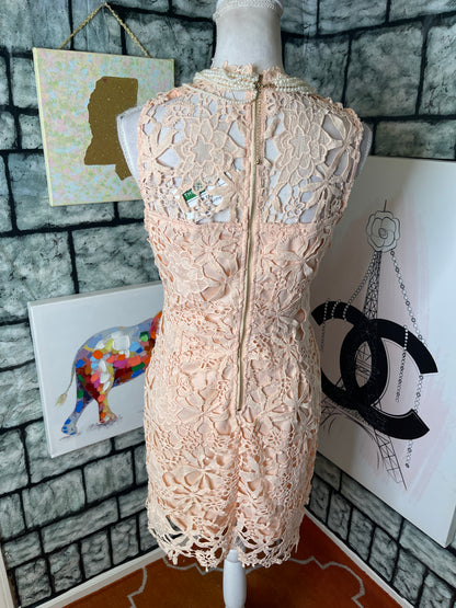 Main Stripe Pale Pink Dress Women sz Large