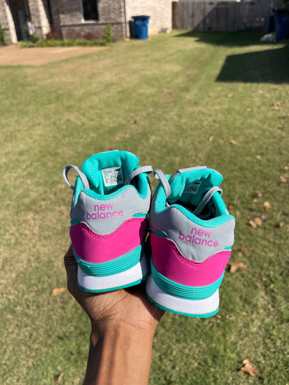 New balance pink green girls sz 4