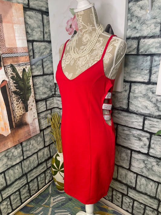 NEW Almost Famous Red Dress Women sz XL
