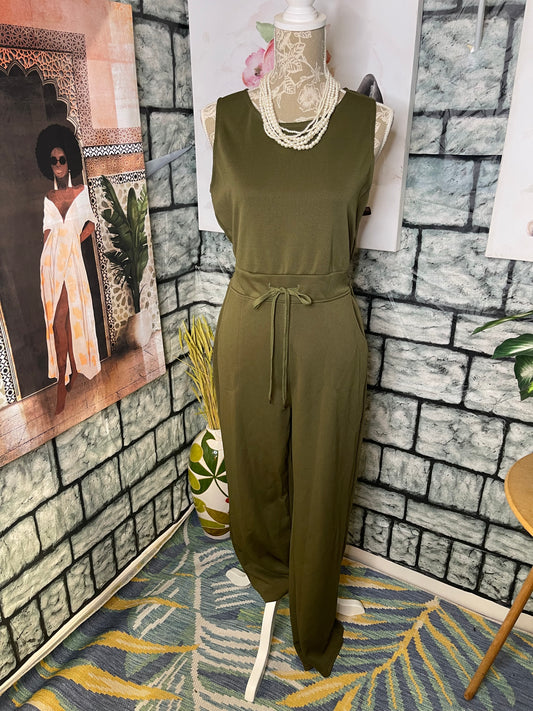 Green Jumpsuit Women sz Large