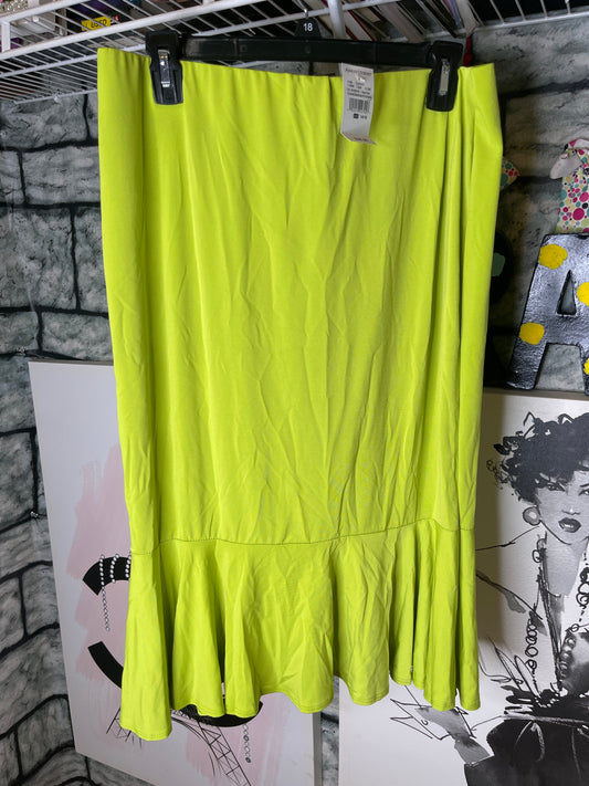 NEW Ashley Stewart Green Skirt Women sz 14/16