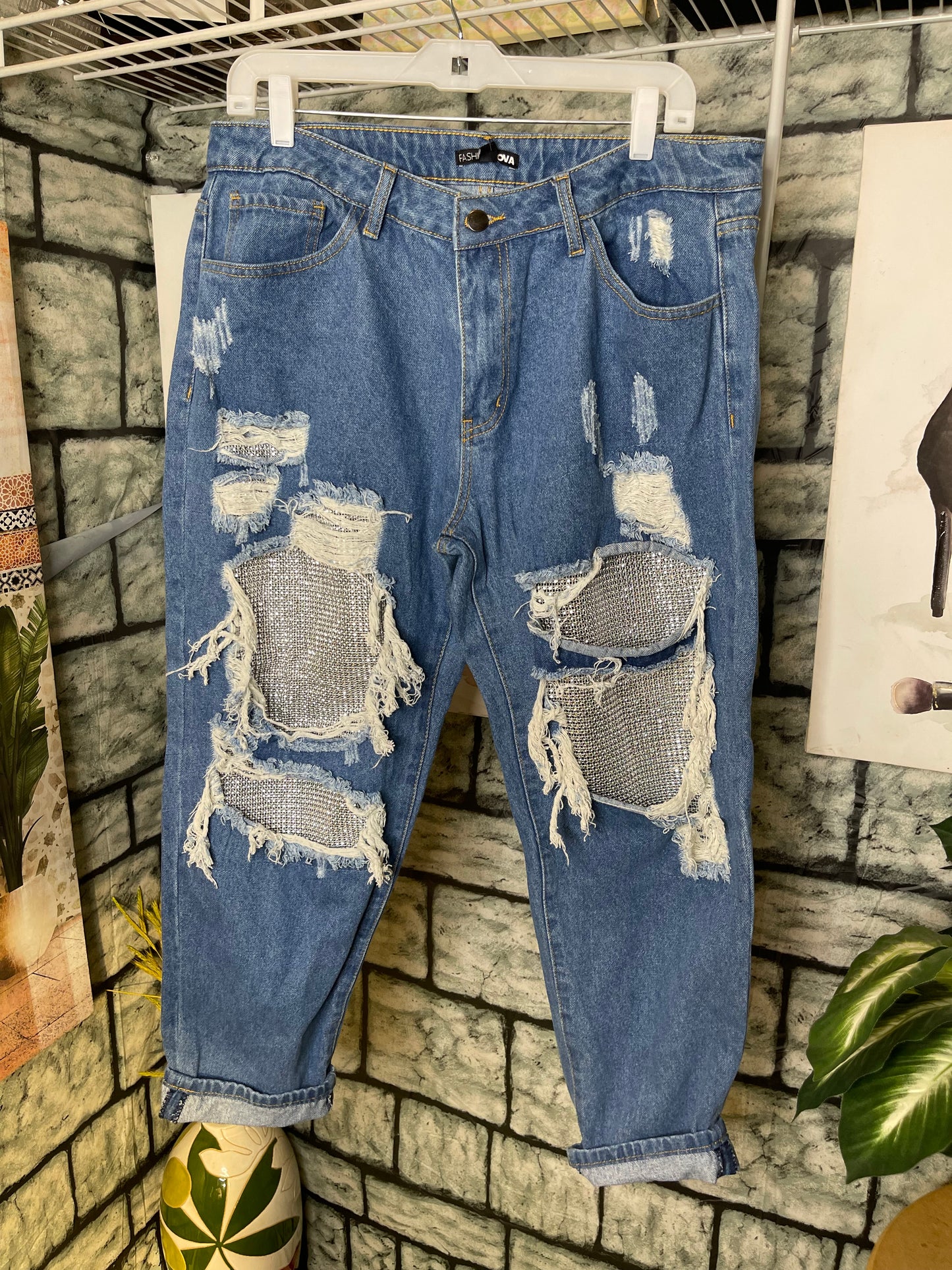 NEW Fashion Nova Blue Jean Women sz 13