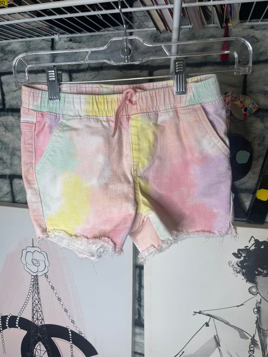 Cat & Jack Colorful Denim Shorts Girls sz Medium 7/8