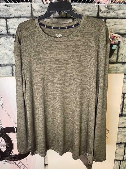 Zelos Activewear Shirt Green Men sz XL