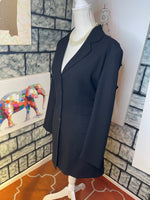 SC basics black blazer dress women sz 12