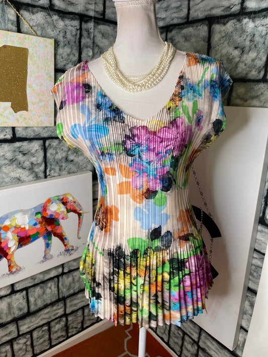 Milano Colorful Blouse Women sz Xl