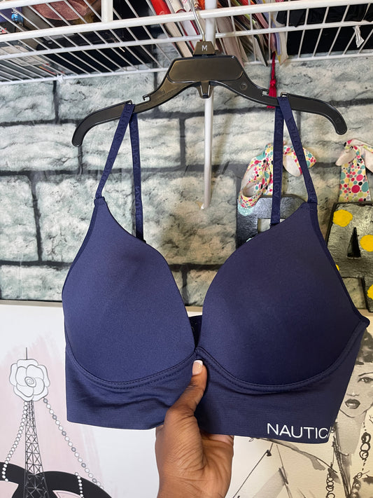 Nautica Blue Bra Women sz 38C