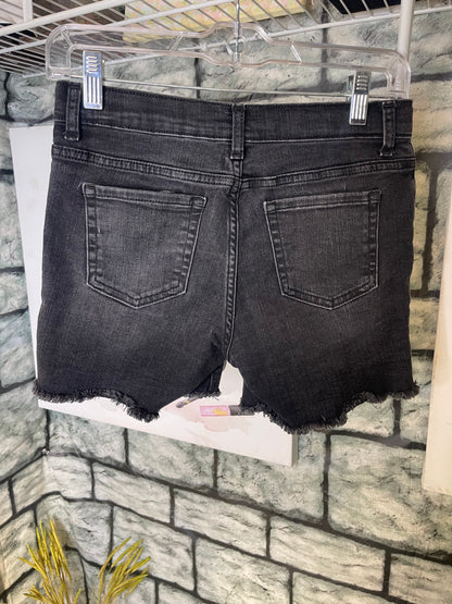 Children's Place Black Denim Shorts Girls sz 14