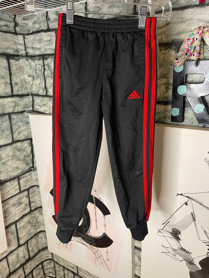 Adidas Black Red Pants Boys sz 6