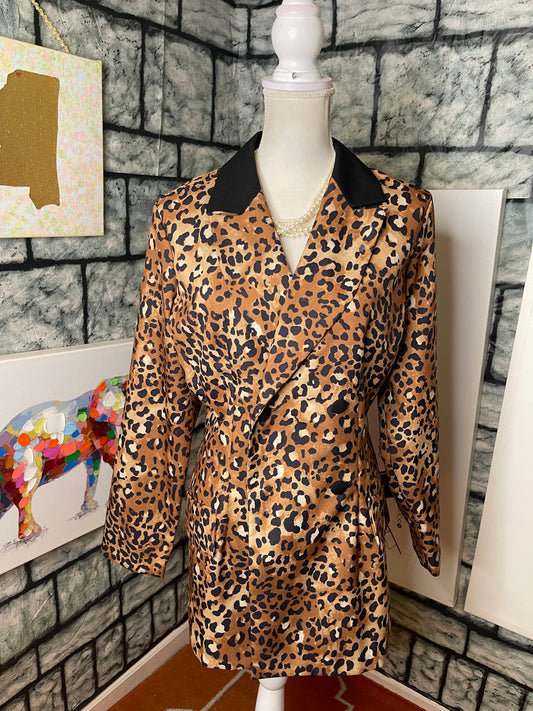Morining Side Brown Blazer dress Women sz 14