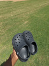 Crocs black toddler sz 10