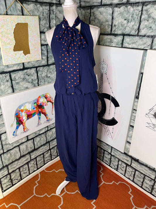 NEW Blue Orange Jumpsuit Women sz Large