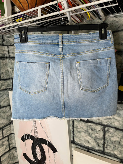 Zara Blue Denim Skirt Women sz Medium