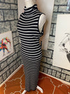 NEW RN Studio Black White Sweater Dress Women sz XL