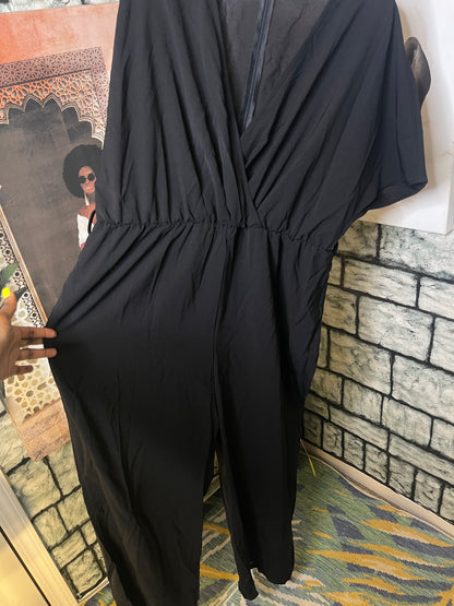 Shein Black Jumpsuit Women sz 2XL