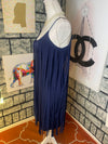 Alloy blue fringe dress women sz medium