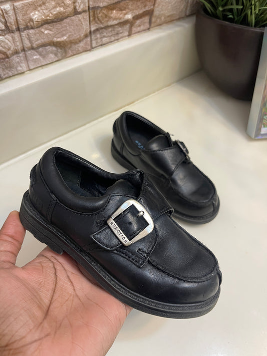 Kenneth Cole Dress Shoes Black Boys Toddler sz 8.5